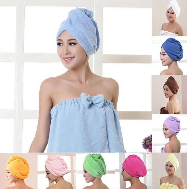 Women's Hair Dryer Cap, Absorbent Towel