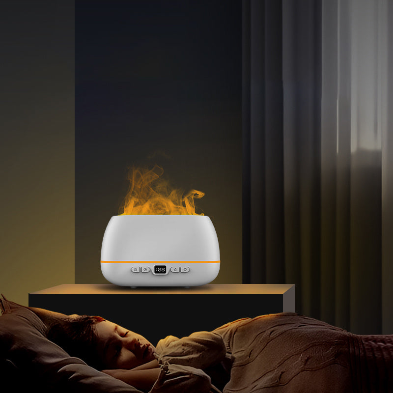 3D Flame USB Aroma Diffuser - 200ml Humidifier for Home.